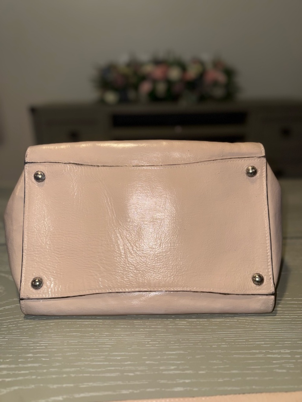 Prada Light Beige Leather Tote with Double Handles - Picture 3 of 17